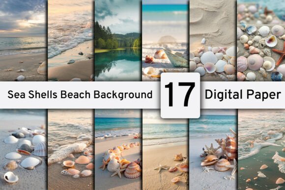 Capturing Coastal Calm: The Beach Sea Shells Paper Pack