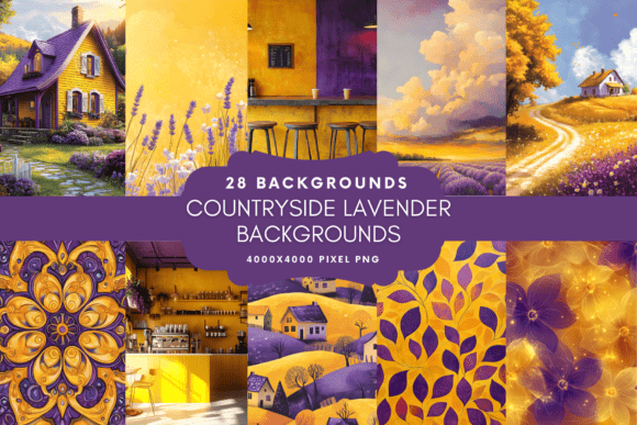 Countryside Lavender Backgrounds: A Designer's Guide