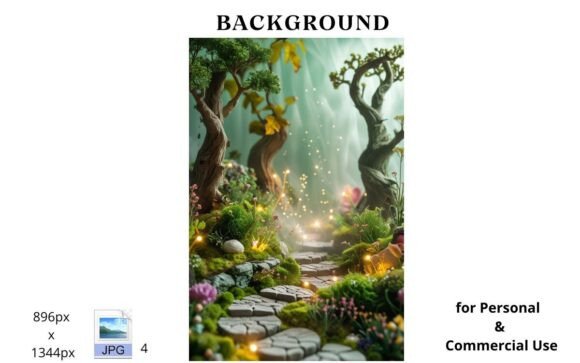 Enchanting Gardens Backgrounds for Creative Projects