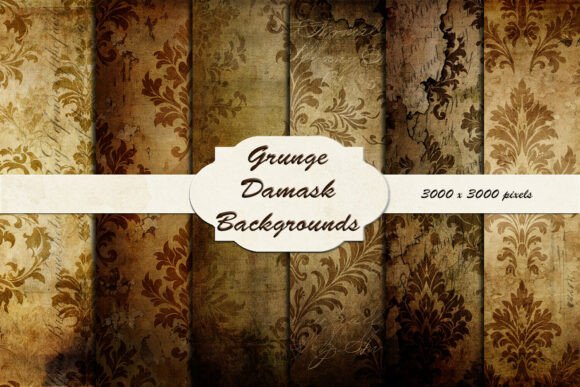 Grungy Damask Patterns: Adding Vintage Drama to Your Designs