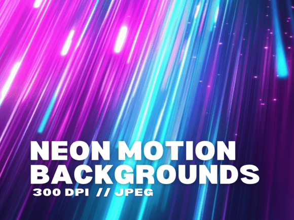 Illuminate Your Designs with 10 Neon Motion Backgrounds