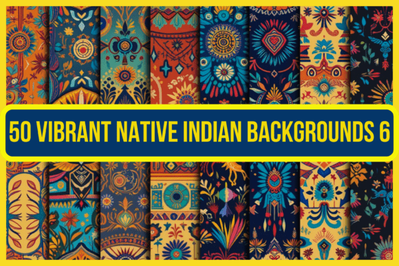 Native American Pattern Backgrounds 6: A Cultural Design Asset