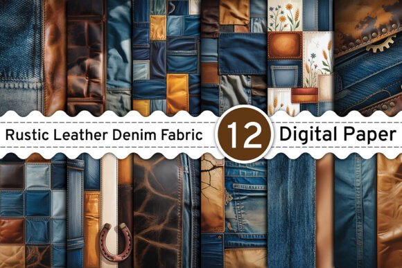 Rustic Leather & Gothic Charm: Elevating Designs with Textured Digital Papers