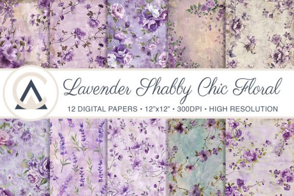 Shabby Chic Lavender Flowers Backgrounds: A Designer's Guide