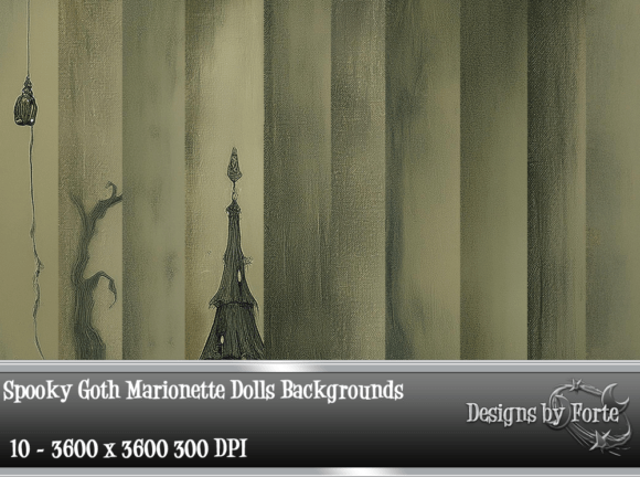 Spooky Goth Marionette Dolls Backgrounds: A Creative Toolkit